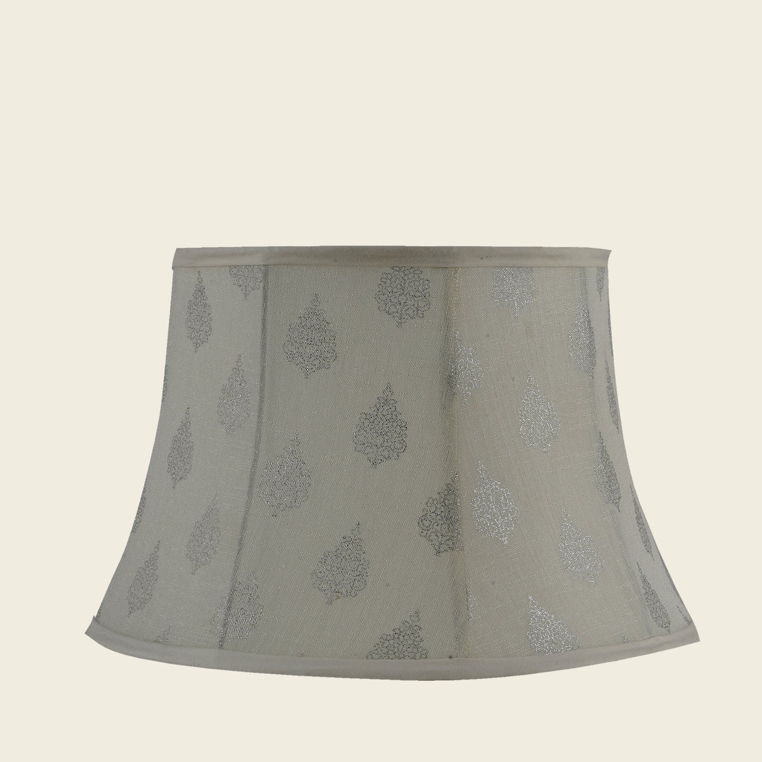 Bell shaped lamp-shade white color