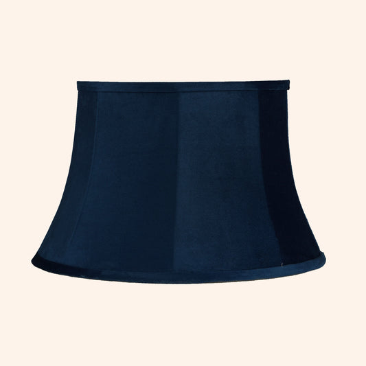 Bell shaped lamp-shade royal blue color