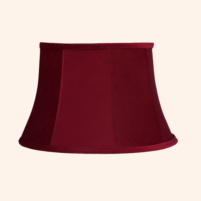 Bell shaped lamp-shade red color