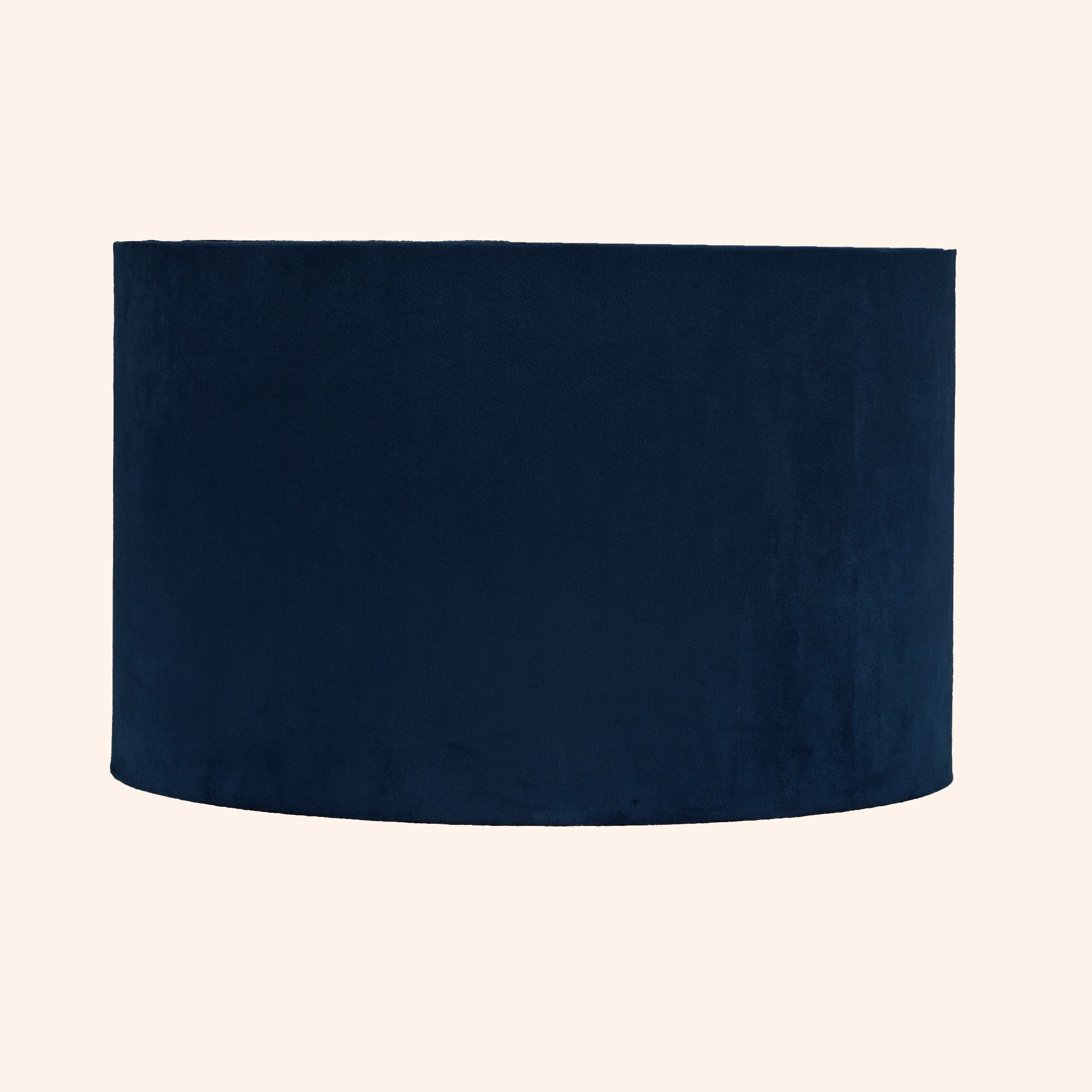 Drum shape lamp shade in royal blue color.